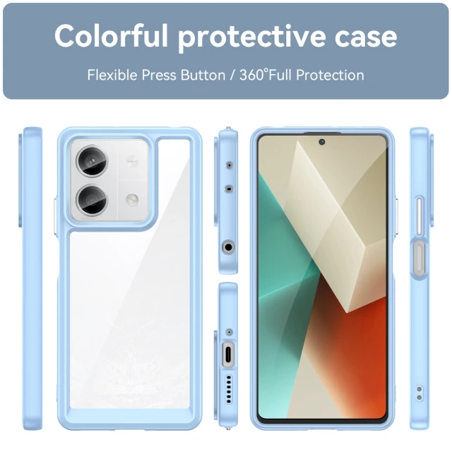 Чохол Hurtel Outer Space Case для Xiaomi Redmi Note 13 5G Синій (Redmi Note 13 5G blue Outer Space Case)