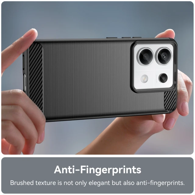 Чохол Hurtel Carbon Case для Xiaomi Redmi Note 13 5G Black (Redmi Note 13 5G black Carbon Bush TPU)