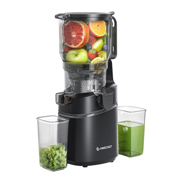 Соковижимач повільного обертання AMZCHEF SJ-036 Black (CE-SJ-036C-BK)