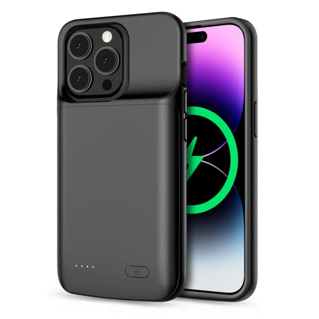 Чохол Tech-Protect Powercase 4800 mAh для iPhone 14 | 14 Pro Black (9490713927434)