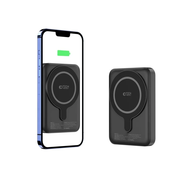 Портативний зарядний пристрій Tech-Protect PB11 Lifemag 15W 10000mAh Black with Magsafe (9490713927472)