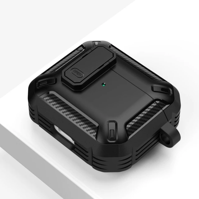 Чохол Tech-Protect X-Carbo для AirPods Pro 1 | 2 Black (9490713928080)