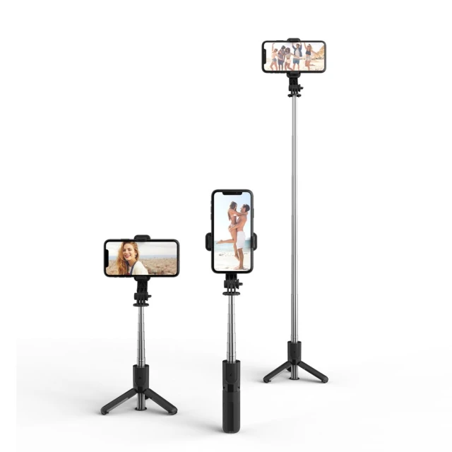Універсальний штатив Tech-Protect L02S Wireless Selfie Stick Tripod Black (795787711484)