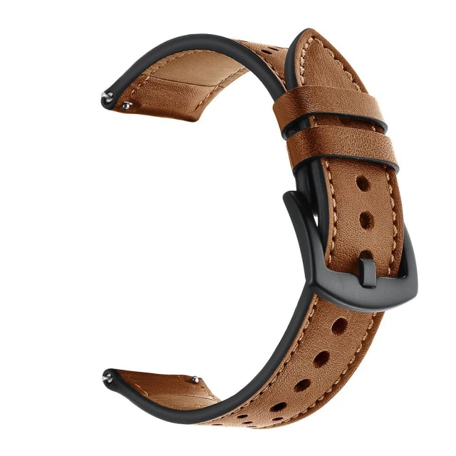 Ремінець Tech-Protect Leather для Samsung Galaxy Watch 4/5/5 Pro 40 | 42 | 44 | 45 | 46 mm Brown (9589046917257)