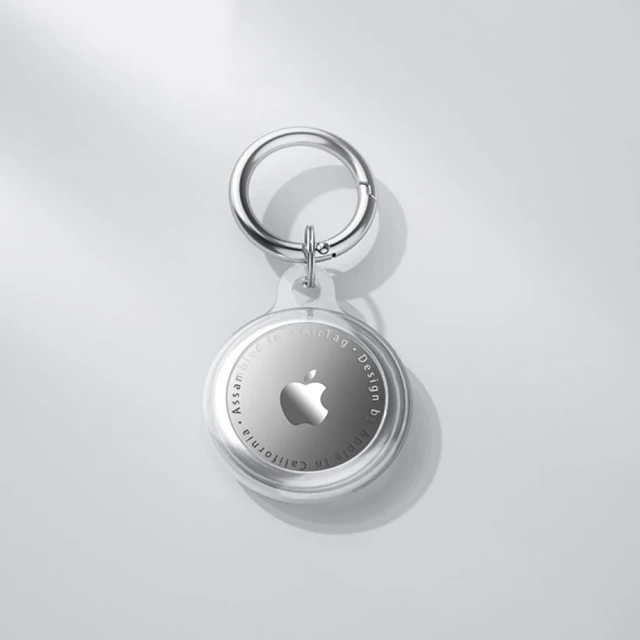 Брелок з кільцем Tech-Protect Icon для AirTag Clear (9589046922954)