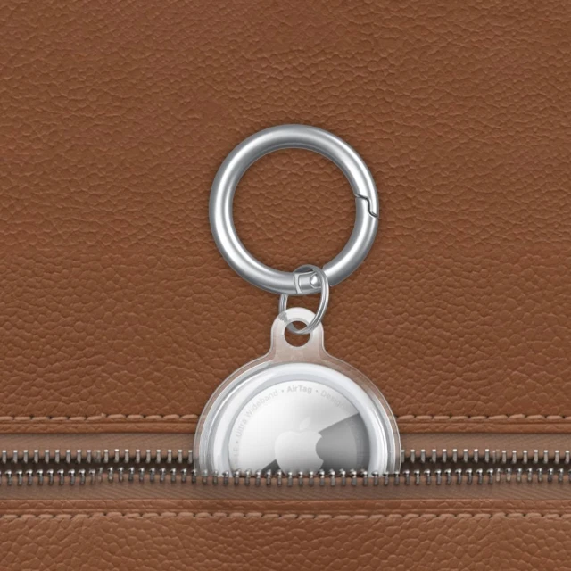Брелок з кільцем Tech-Protect Icon для AirTag Clear (9589046922954)