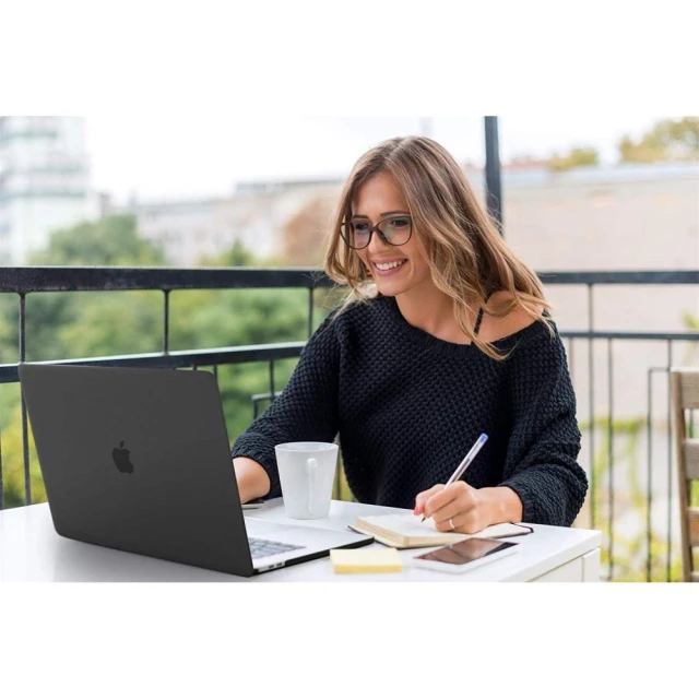 Чехол Tech-Protect Smartshell для MacBook Air 13.6 M2 | M3 | M4 (2022-2025) Matte Black (9589046924064)