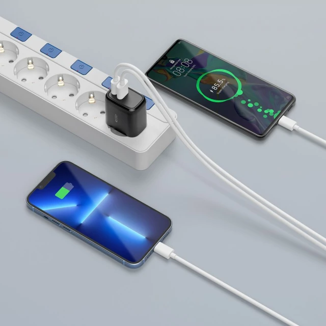 Мережевий зарядний пристрій Tech-Protect QC 20W USB-C | USB-A Black (9589046924286)