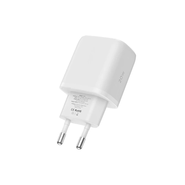 Мережевий зарядний пристрій Tech-Protect QC 20W USB-C | USB-A White (9589046924293)