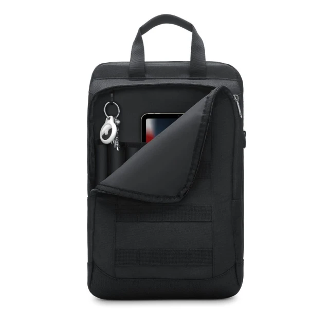 Брелок з кільцем Tech-Protect Rough для AirTag Black (9589046926198)