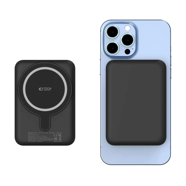 Портативний зарядний пристрій Tech-Protect PB10 Lifemag 15W 5000mAh Black with Magsafe (9589046926716)