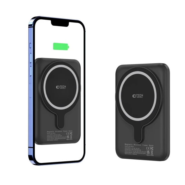 Портативний зарядний пристрій Tech-Protect PB10 Lifemag 15W 5000mAh Black with Magsafe (9589046926716)