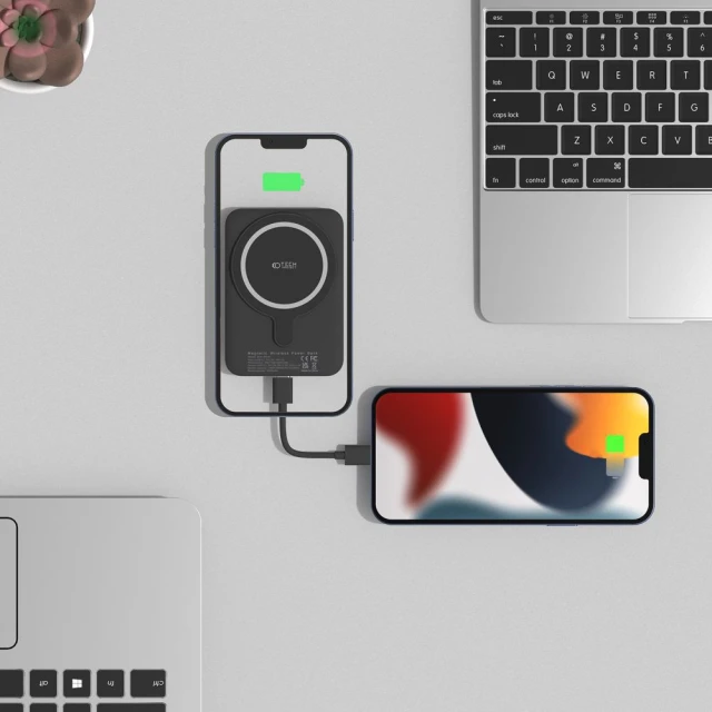 Портативний зарядний пристрій Tech-Protect PB10 Lifemag 15W 5000mAh Black with Magsafe (9589046926716)