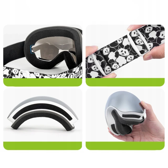 Гірськолижні окуляри Qunature Panda Black/White (9792179596873)
