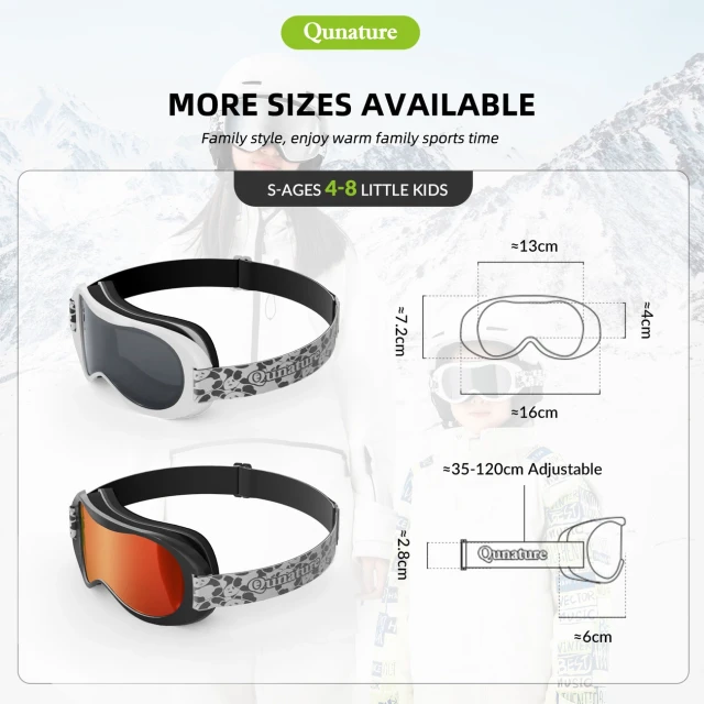 Гірськолижні окуляри Qunature Panda Black/White (9792179596873)