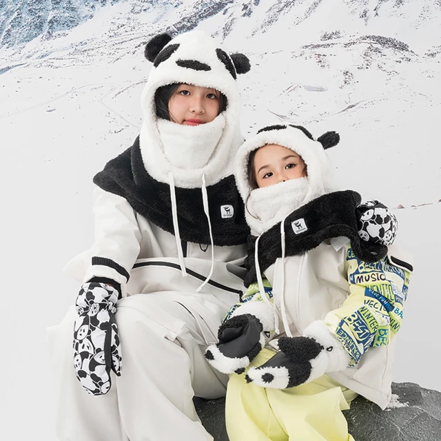 Гірськолижні рукавиці Qunature Panda Heat Transfer S Black/White (9792179596972)