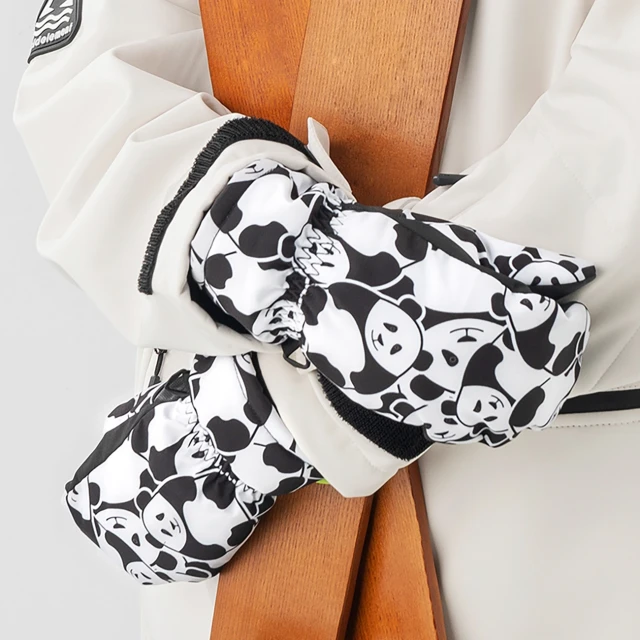 Гірськолижні рукавиці Qunature Panda Heat Transfer S Black/White (9792179596972)