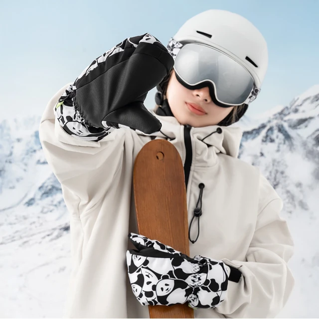 Гірськолижні рукавиці Qunature Panda Heat Transfer S Black/White (9792179596972)