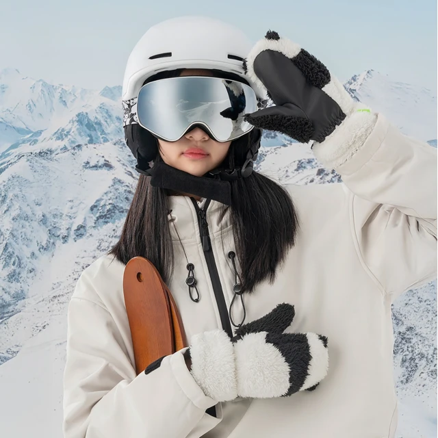Гірськолижні рукавиці Qunature Panda S Black/White (9792179597009)
