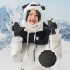 Гірськолижні рукавиці Qunature Panda S Black/White (9792179597009)