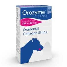 Жувальні ласощі для собак Animalcare Orozyme Oradental Collagen Strips M 10–30 кг 141 г (9905384997261)