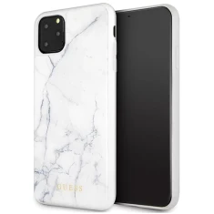 Чохол Guess Marble для iPhone 11 Pro Max White (GUHCN65HYMAWH)