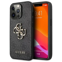Чохол Guess 4G Big Metal Logo для iPhone 13 Pro Max Grey (GUHCP13X4GMGGR)