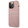 Чохол Guess Saffiano Stripe для iPhone 13 Pro Max Pink (GUHCP13XPSASBPI)