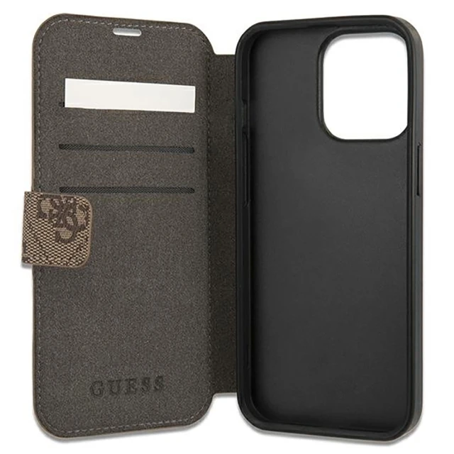 Чохол Guess 4G Big Metal Logo для iPhone 13 Pro Brown (GUBKP13L4GMGBR)