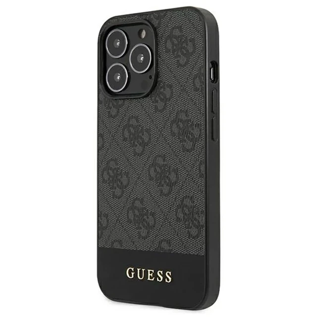 Чохол Guess Stripe Collection для iPhone 13 Pro Grey (GUHCP13LG4GLGR)