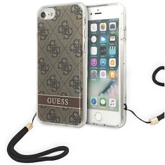 Чохол Guess 4G Print Strap для iPhone SE 2020/8/7 Brown (GUOHCI8H4STW)