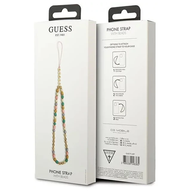 Підвіска Guess Heishi Beads Pink (GUSTFLWP)