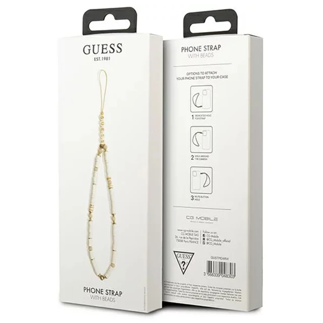 Підвіска Guess Heishi Beads White (GUSTPEARW)