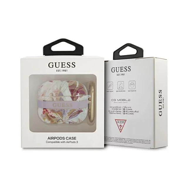 Чохол Guess Strap Collection для AirPods 3 Violet (GUA3HHFLU)
