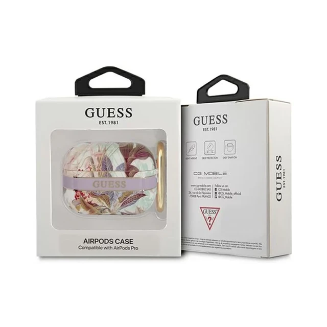Чехол Guess Strap Collection для AirPods Pro Violet (GUAPHHFLU)