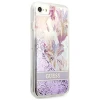 Чохол Guess Flower Liquid Glitter для iPhone SE 2020/8/7 Violet (GUHCI8LFLSU)