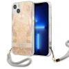 Чохол Guess Flower Strap для iPhone 13 mini Gold (GUHCP13SHFLSD)