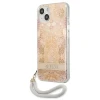 Чохол Guess Flower Strap для iPhone 13 mini Gold (GUHCP13SHFLSD)