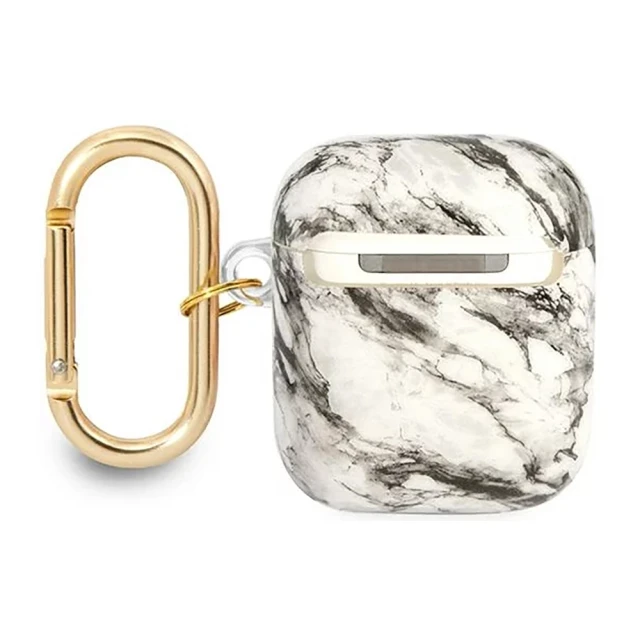 Чохол Guess Marble для AirPods 2/1 Grey (GUA2HCHMAG)