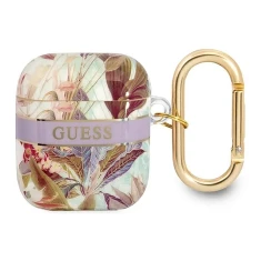 Чехол Guess Strap Collection для AirPods 2/1 Violet (GUA2HHFLU)