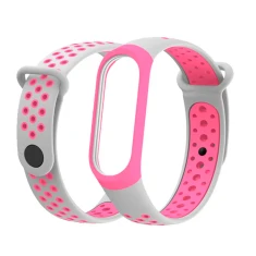 Ремінець Beline Silicone для Xiaomi Mi Band 4/3 Pink Grey (5903919061306)