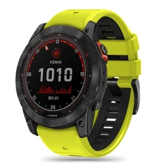 Ремінець Tech-Protect IconBand Pro для Garmin Fenix 3 | 5X | 3HR | 5X Plus | 6X | 6X Pro | 7X Lime Black (9319456605129)
