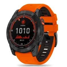 Ремінець Tech-Protect IconBand Pro для Garmin Fenix 3 | 5X | 3HR | 5X Plus | 6X | 6X Pro | 7X Orange Black (9319456605136)