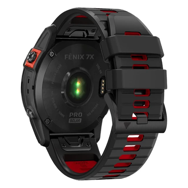 Ремінець Tech-Protect IconBand Pro для Garmin Fenix 3 | 5X | 3HR | 5X Plus | 6X | 6X Pro | 7X Black Red (9319456605082)