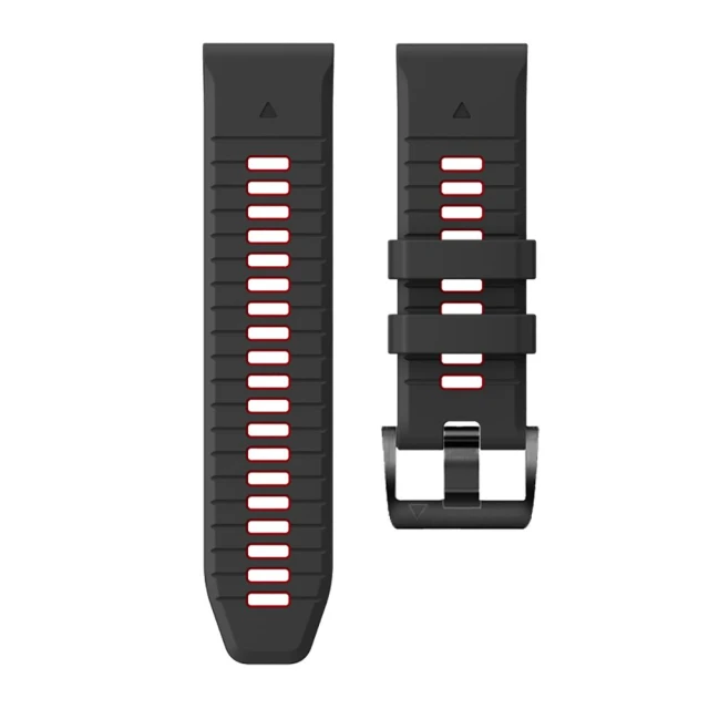 Ремінець Tech-Protect IconBand Pro для Garmin Fenix 3 | 5X | 3HR | 5X Plus | 6X | 6X Pro | 7X Black Red (9319456605082)