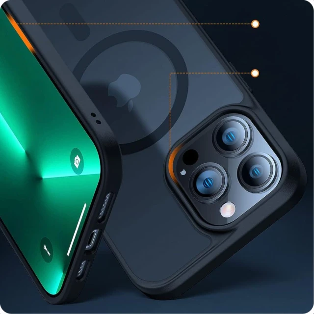 Чохол Tech-Protect Magmat для iPhone 15 Black Clear with MagSafe (9490713936467)