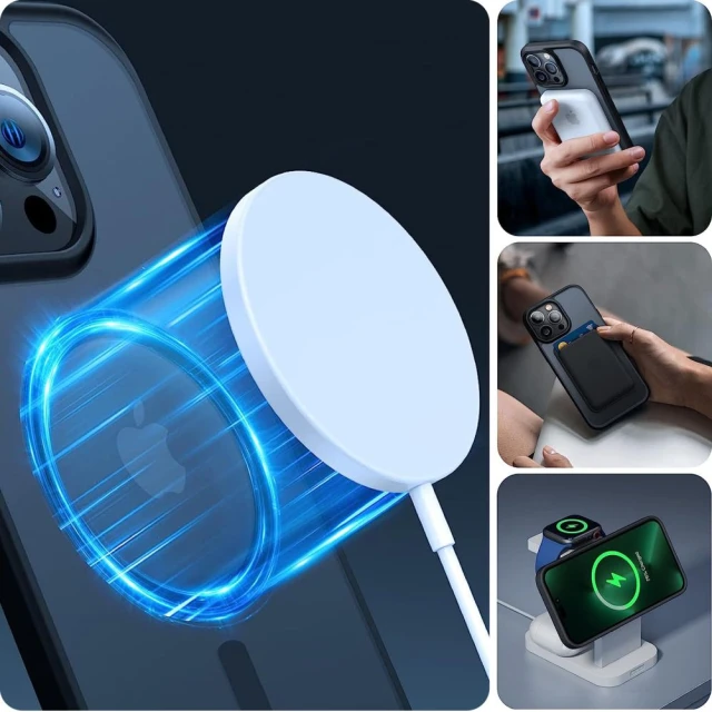 Чохол Tech-Protect Magmat для iPhone 15 Black Clear with MagSafe (9490713936467)