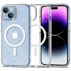 Чохол Tech-Protect Flexair Hybrid для iPhone 15 Glitter Clear with MagSafe (9490713936313)