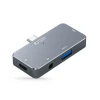 USB-хаб Tech-Protect V6-Hub Adapter 4in1 USB-A | USB-C PD 100W | HDMI 4K 30Hz | Mini Jack 3.5mm Grey (9490713931585)