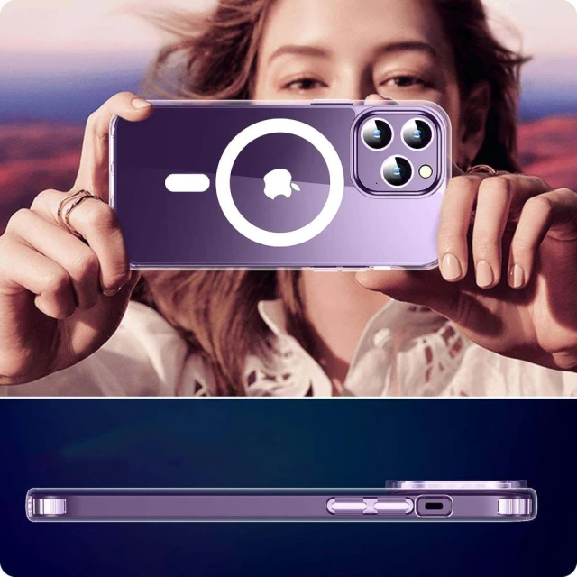 Чехол Tech-Protect Flexair Hybrid для iPhone 15 Pro Clear with MagSafe (9490713936610)